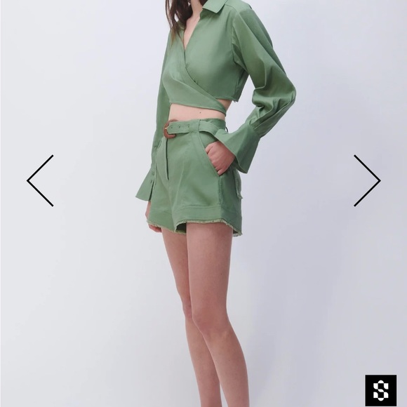 NWOT Simkhai  Kermit Short in Verde size 2 - Picture 2 of 4
